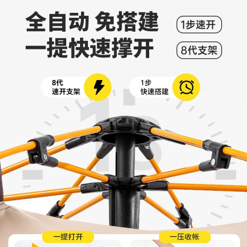 德國高級FZY帳篷戶外可攜式野營全自動防水防曬速開露營防蚊公園