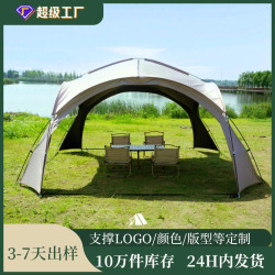 德國戶外海灘帳篷全自動折疊速開露營海邊可攜式防曬黑膠天幕