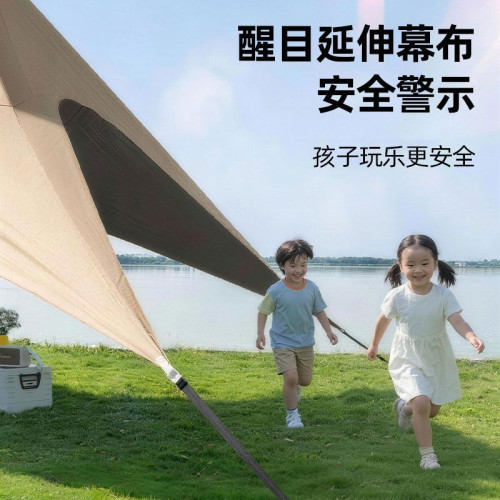 野狼俠戶外四面天幕露營野營新型黑膠速開遮光防曬帳篷簡易遮陽棚