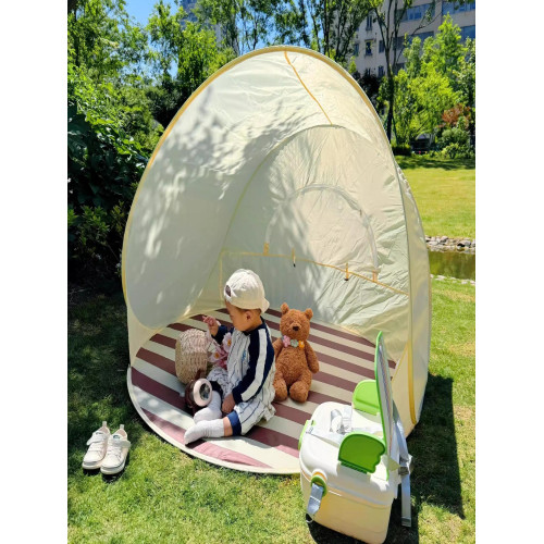 沙灘可攜式全自動速開折曡公園野餐露營簡易防曬戶外一鍵開合帳篷