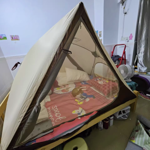 室內帳篷大人可睡覺防蚊遮光雙人床上自動客廳成人打地鋪三角帳篷