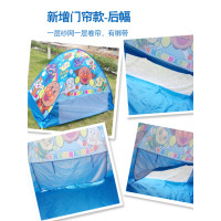 全自動速開麵包超人帳篷防曬沙灘野餐兒童室內戶外可攜式塗銀簡易