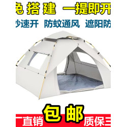 折疊帳篷加固休閒露營野營可攜式戶外全自動速開防蚊沙灘可過夜