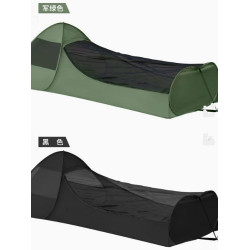 戶外徒步輕便防蚊蟲帳篷越野爬山露營棚速開防蛇透氣蚊帳可放後後背包