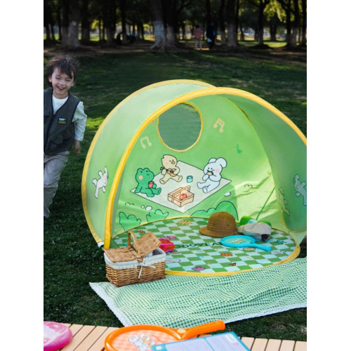 速開帳篷一秒全自動免搭建兒童夏季戶外露營公園折疊可攜式秘密基地