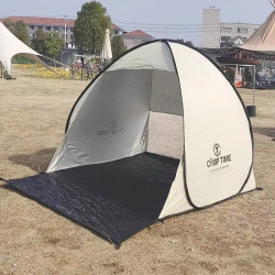 戶外帳篷沙灘草坪一秒速開防水防曬休閒野外露營自動快速折疊遮陽