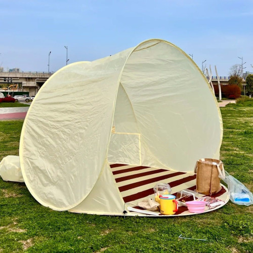 公園帳篷兒童遊戯屋沙灘遮陽防曬野餐帳篷天幕露營一秒速開免搭建