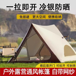 德國精工三角自動速開帳篷戶外可攜式露營公園沙灘遮陽裝備野餐帳