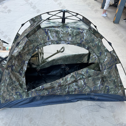 店兵戶外迷彩速開帳篷可攜式露營裝備野營過夜防雨加厚雙層帳024