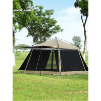 步林GuideSeries戶外防蚊蟲帳篷半自動速開涼棚天幕防風防紫外線
