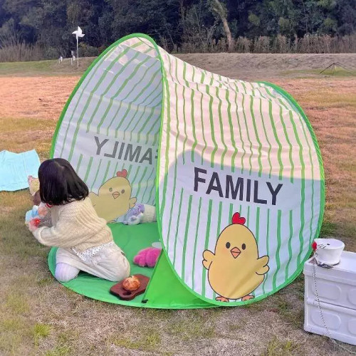 兒童帳篷室外春遊野餐露營戶外防曬遮陽沙灘帳篷可攜式一秒速開超大
