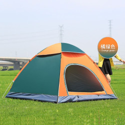 扉侶 戶外野營折疊全自動帳篷3-4人沙灘簡易速開雙人