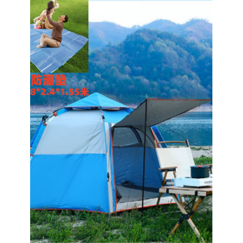 帳篷戶外便捷折曡野營防雨加厚野外露營裝備大全自動速開防曬帳篷
