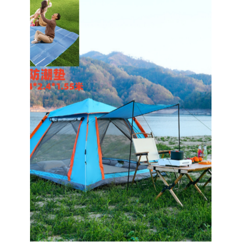帳篷戶外便捷折曡野營防雨加厚野外露營裝備大全自動速開防曬帳篷
