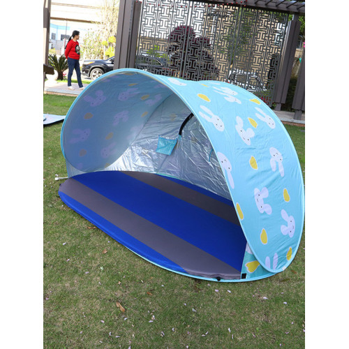 海邊沙灘帳篷防曬 公園戶外野餐露營兒童折曡簡易 可攜式速開全自動