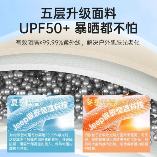 JEEP帳篷戶外露營用品裝備免搭建速開可攜式折疊野營野外防風雨帳篷