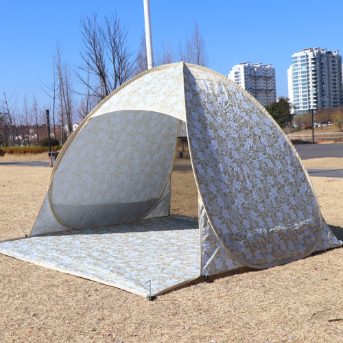 戶外全自動雙人沙灘帳篷戶外速開防曬遮陽棚釣魚帳兒童超輕小帳篷