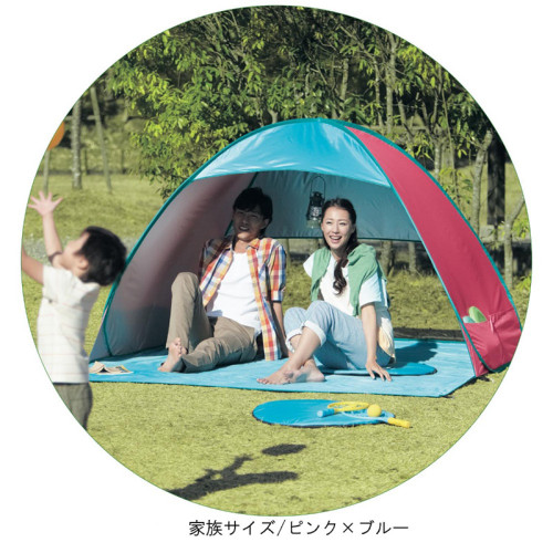 小熊全自動沙灘帳篷3-4人防曬速開多人家庭帳篷露營套裝雙人戶外