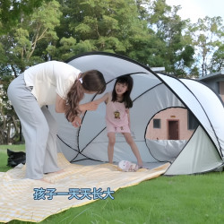 【高品】海邊防曬防風玩水天幕全自動簡易速開郊遊用品小戶外折疊