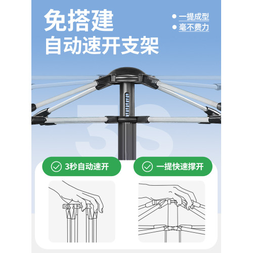 自由客戶外露營帳篷加厚防曬野營過夜防雨全自動速開露營全套裝備