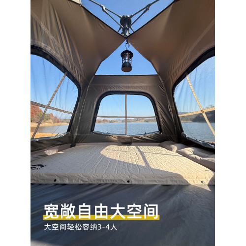 hewolf公狼帳篷戶外野營過夜折疊可攜式自動速開防曬露營裝備全套