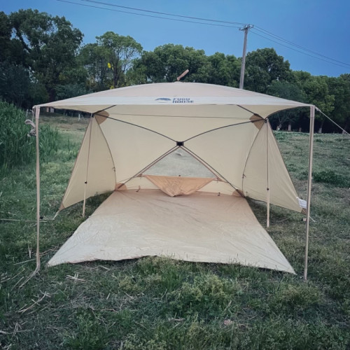 突襲，Fuguhouse一室一廳速開帳篷親子公園精緻露營易搭建防風雨