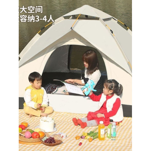 帳篷戶外露營可折疊可攜式全自動雙層擋風野外套裝隔熱加厚防水速開