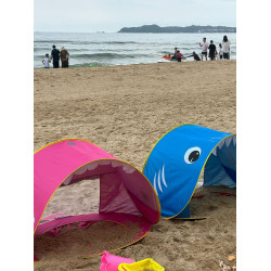 兒童速開沙灘戯水帳篷戶外男孩女孩遮陽防曬遊戯屋海邊雙人挖沙池