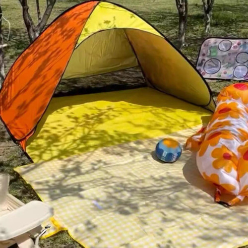 戶外帳篷帳篷戶外可攜式折曡沙灘帳篷可攜式全自動速開戶外折曡公