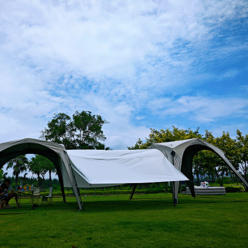 速開穹頂超大內帳網紗通風防蚊車尾連接件長廊戶外露營公園帳篷