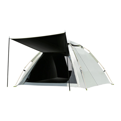 帳篷露營戶外全自動野營速開可攜式折曡加厚黑膠防曬野外防雨