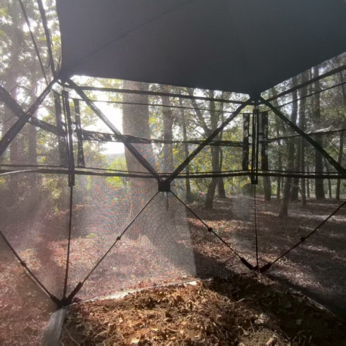 360°透視迷彩戶外狩獵打獵帳篷隱藏蔽偽裝速開雙人釣魚觀鳥帳篷
