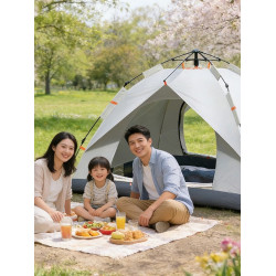 露營帳篷戶外露營全自動野營用品防曬防雨野外裝備可攜式速開防水