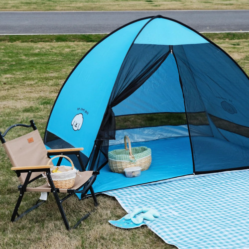 戶外帳篷可攜式折疊速開防曬防蚊蟲帳篷野餐露營公園踏青休閒涼棚
