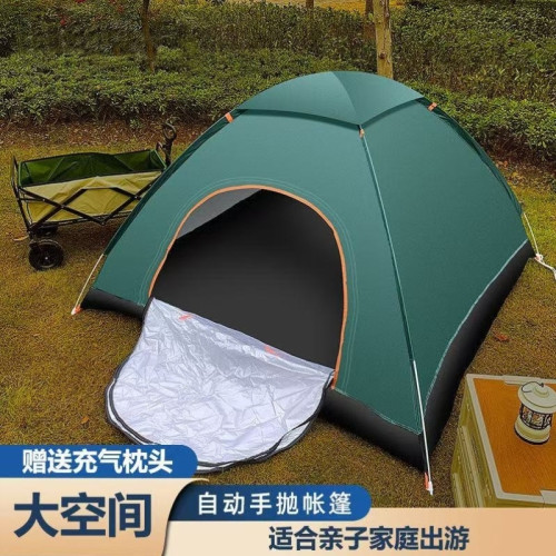 帳篷加厚曬超野營輕便-人戶外速開野外單人賬蓬露營防雨全自動423
