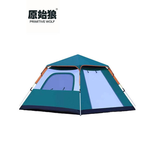 原始狼戶外黑膠牛津布鋁桿可攜式速開野外露營加厚防雨全自動帳篷