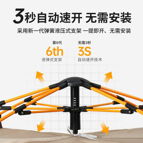 德國進口雙層帳篷可攜式戶外露營四季適用免搭建成品速開帳