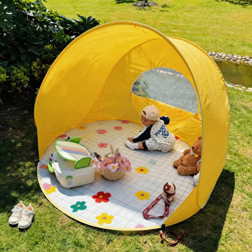 帳篷戶外可攜式折曡露營野餐新型防曬帳篷一鍵開合速開2026新款