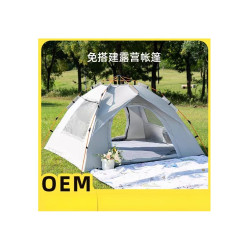 帳篷戶外式折疊全自動露營速開野營銀膠塗層加厚防雨