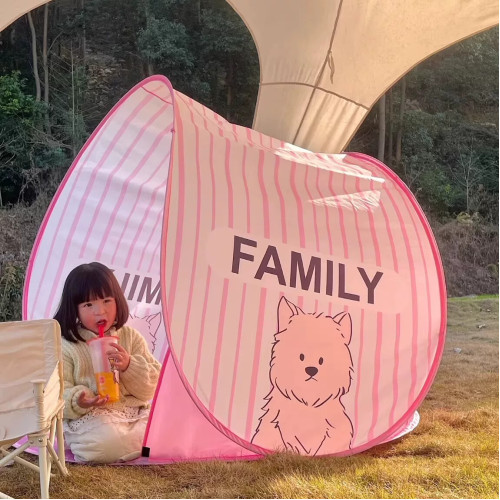 帳篷可折疊可攜式春季戶外露營野餐帳篷海邊防曬遮陽帳篷速開透氣