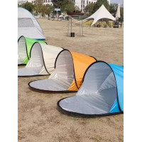 戶外帳篷新款單人休閒速開免搭建防曬遮陽沙灘單層帳篷