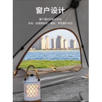 自動速開三角帳篷戶外可攜式折曡公園野營沙灘遮陽露營裝備兒童帳