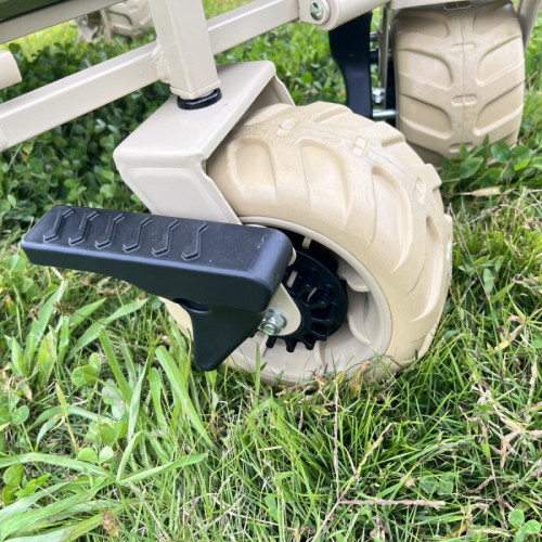 戶外露營車推拉兩用防曬野餐手推車可躺野營拖車可折疊親子車外出