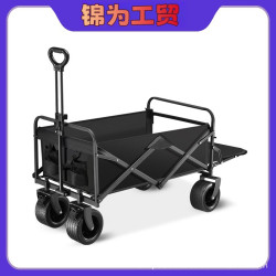 戶外可折疊營地車露營車小推車野餐車可攜式郊遊野營手拉桿 車拖
