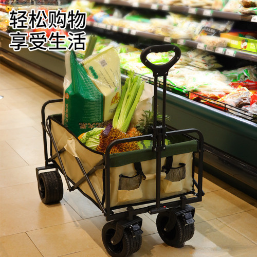 露營 營地車網紅升降推車拖車戶外大野營手拉小車野餐擺地攤