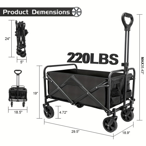 D 66546 Multi-function Camping Cart 多功能露營推車新款速