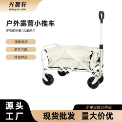 戶外野炊營地車可攜式釣魚小推車野營小拉車可折疊聚攏露營小推車