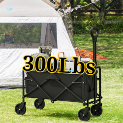 Foldable Multifunctional Garden Cart, Utility Trolley for