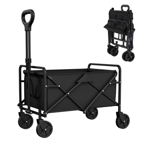 Foldable Multifunctional Garden Cart, Utility Trolley for