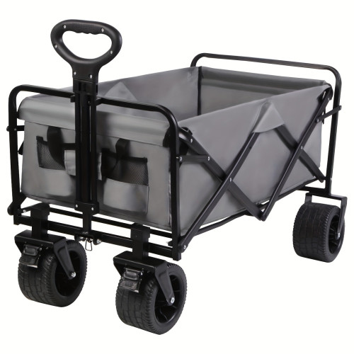 Heavy Duty Folding Wagon with 550lbs Weight Capacity,